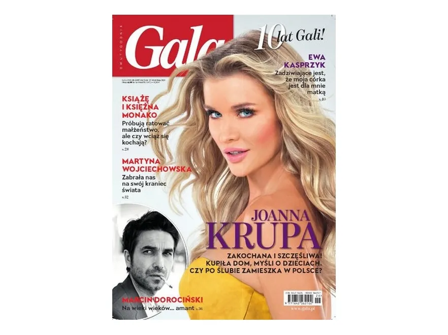 Joanna Krupa na okładce magazynu "Gala" - wrzesień 2011.