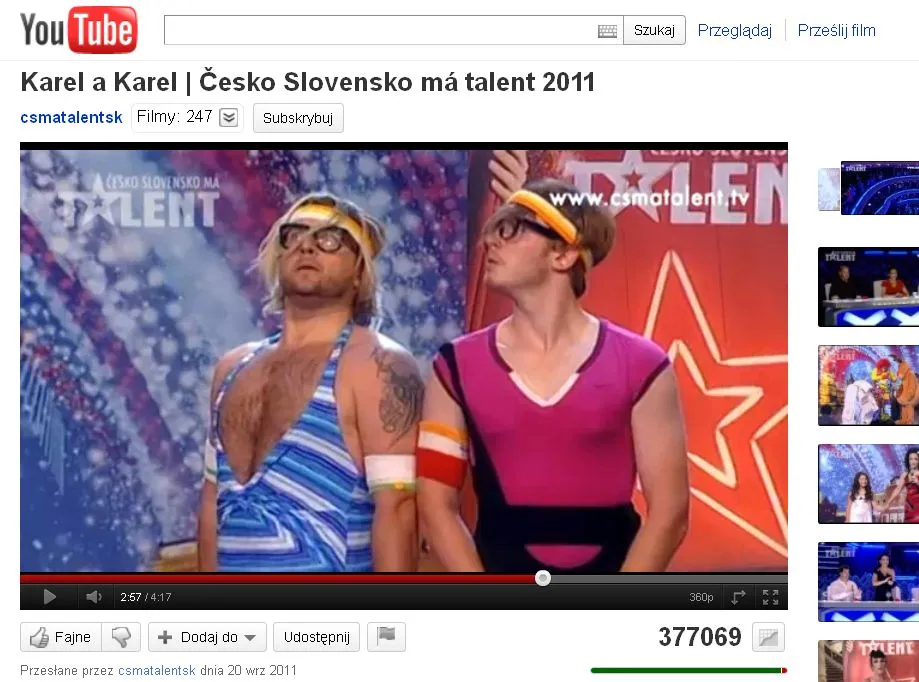 Karel i Karel w czeskiej wersji "Mam talent"