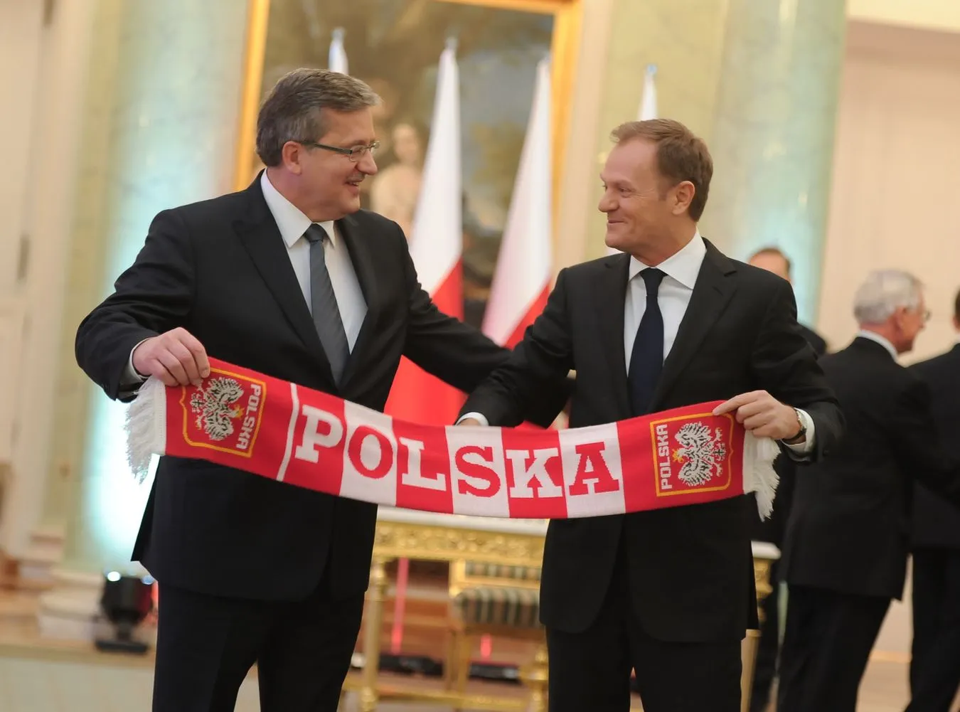 Prezydent Bronisław Komorowski i premier Donald Tusk