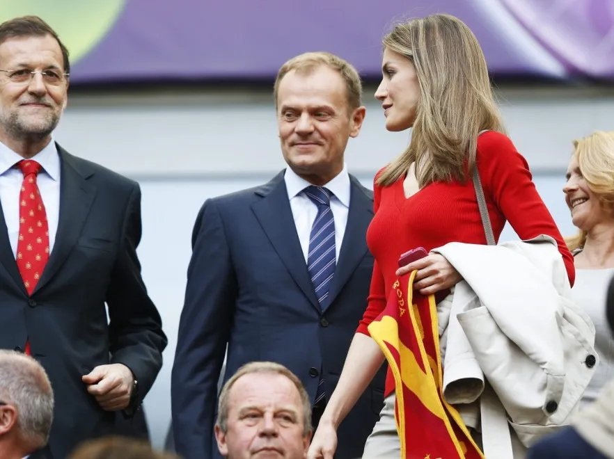 Królewskie kibicowanie: księżna Letizia zadała szyku na meczu Hiszpania - Włochy