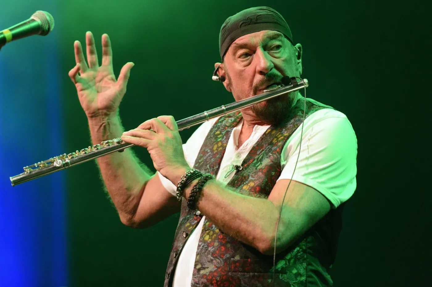 Ian Anderson podczas koncertu na Montreux Jazz Festival