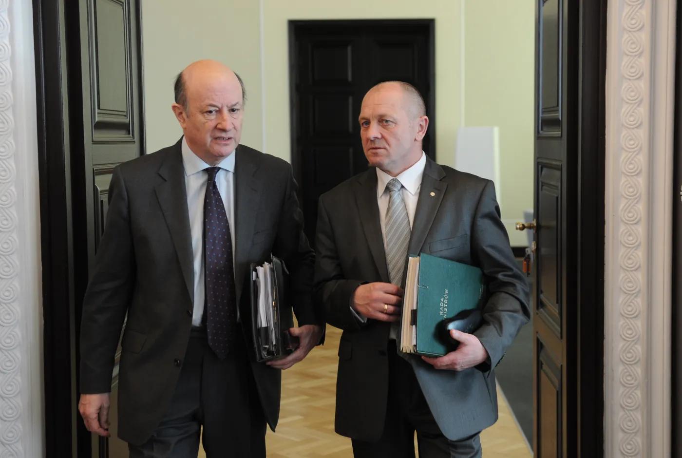 Marek Sawicki i Jacek Rostowski podczas posiedzenia rządu