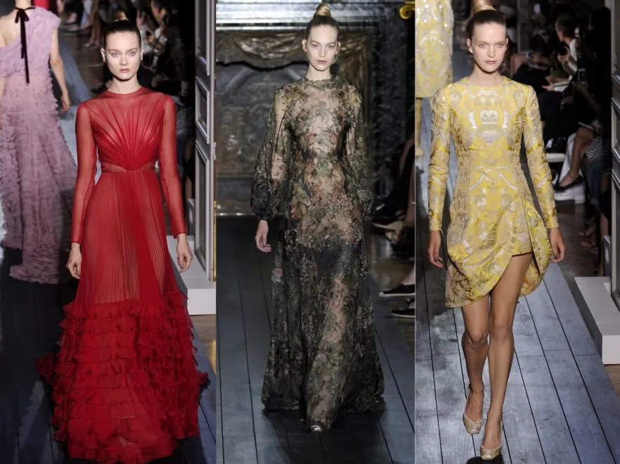 Kolekcja Valentino haute couture jesień/zima 2012/2013 - pokaz na Paris Fashion Week