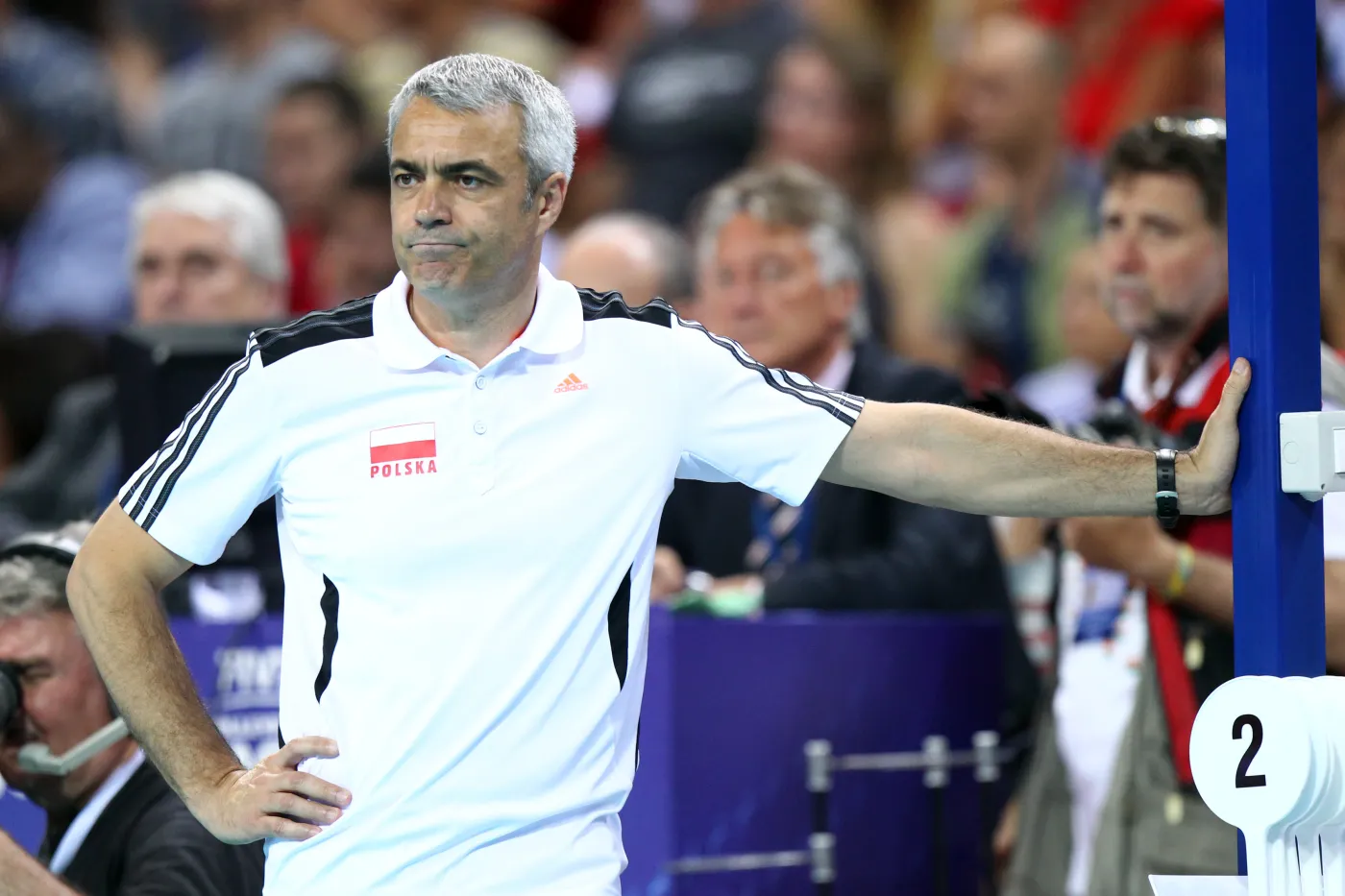 Andrea Anastasi w trakcie meczu Ligi Światowej Polska-Bułgaria