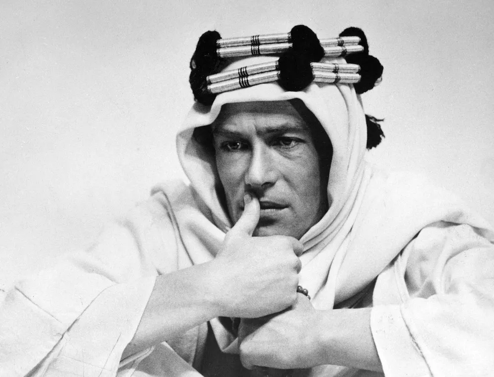 Peter O'Toole w filmie "Lawrence z Arabii"