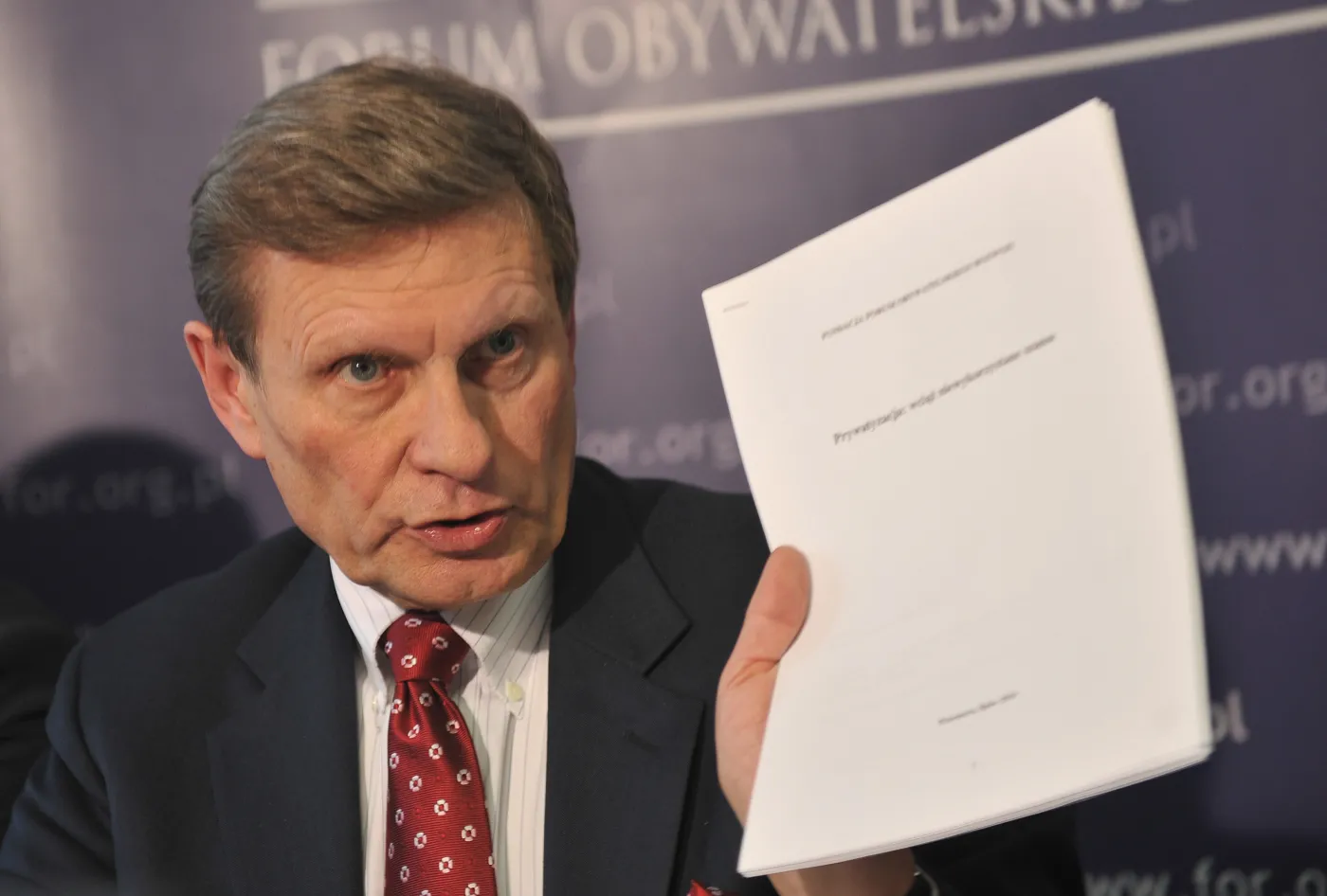 Profesor Leszek Balcerowicz na konferencji fundacji FOR