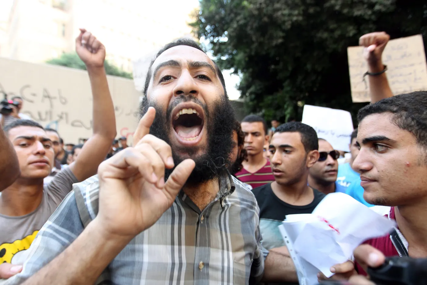 Egipt - Protest pod ambasadą USA w Kairze