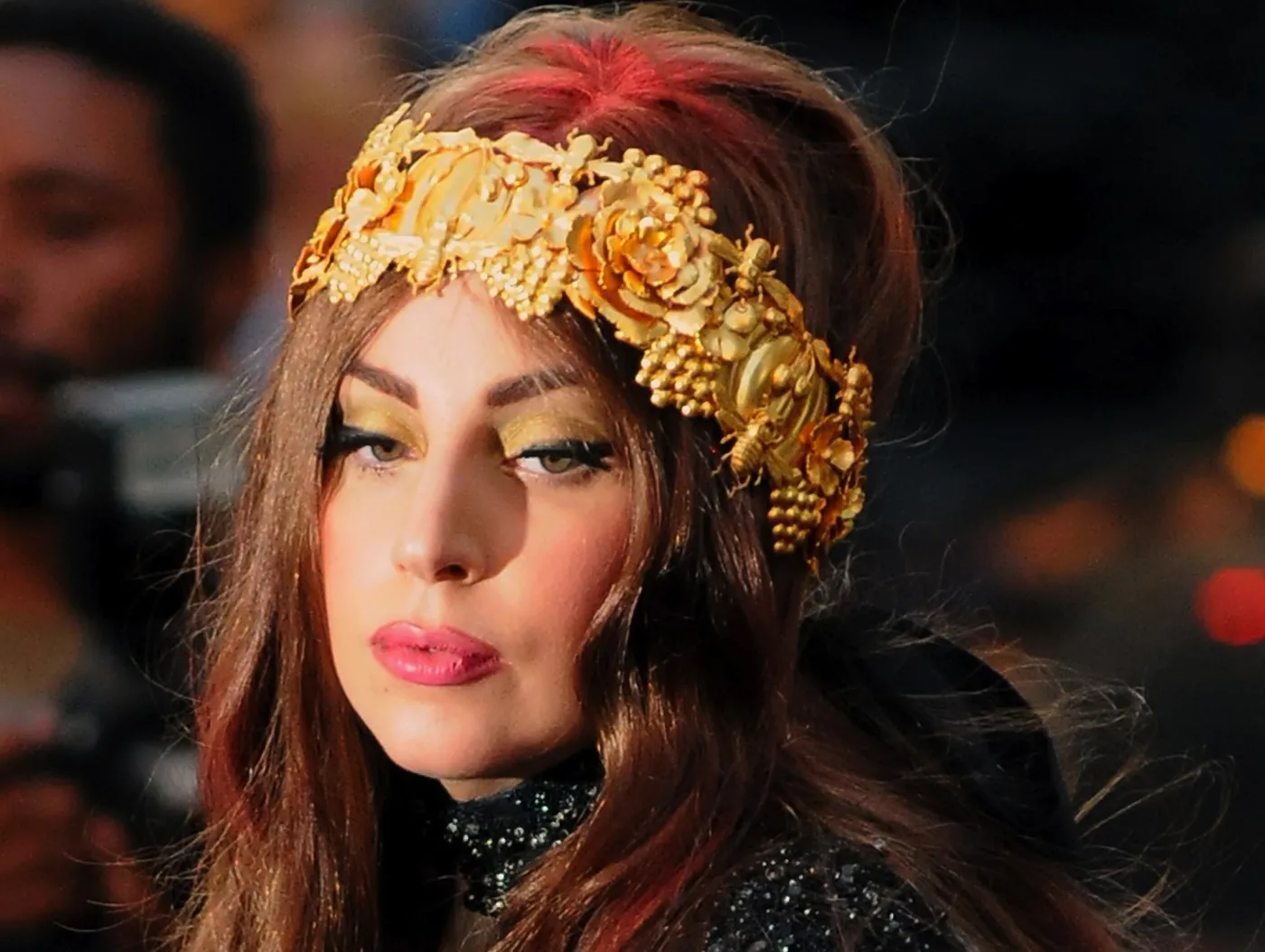 Lady GaGa podczas promocji jej perfum w Nowym Jorku