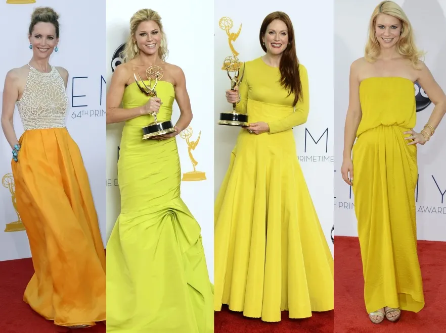 Elegancja w kolorze kanarka. Gwiazdy na rozdaniu nagród Emmy 2012
