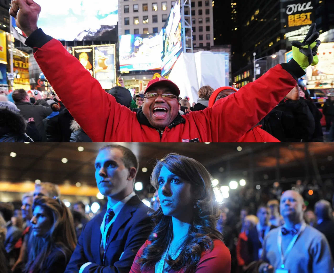 Euforia kontra żałoba. Nastroje powyborcze w USA. ZDJĘCIA