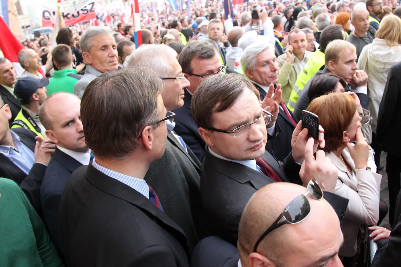 Solidarna Polska na marszu "Obudź się Polsko"