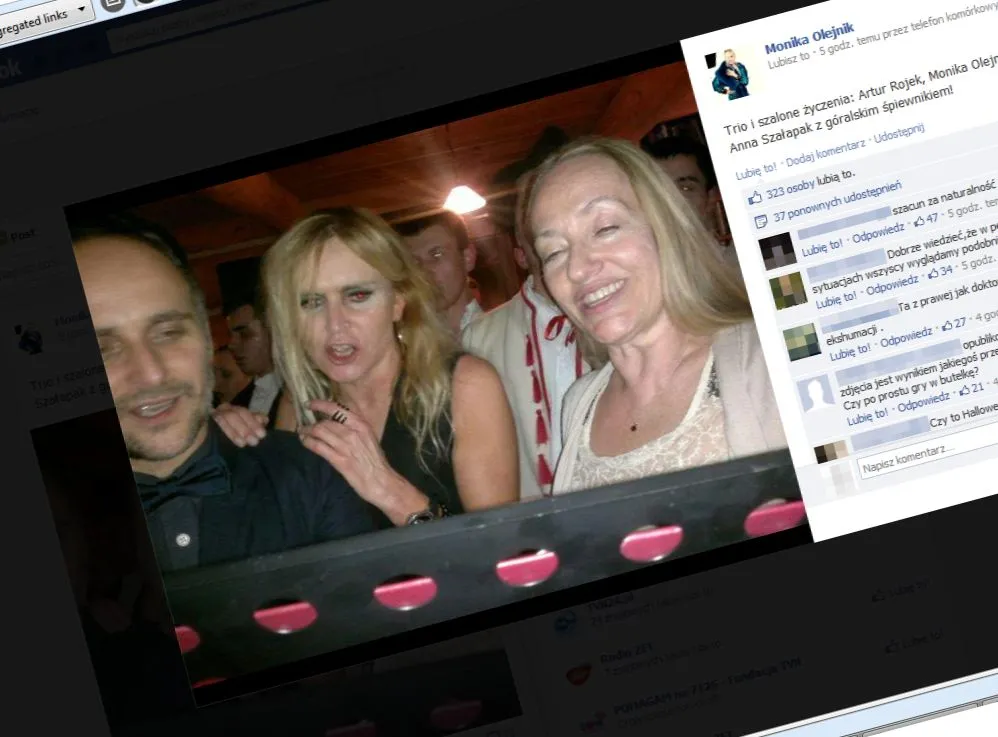 Monika Olejnik opublikowała na Facebooku zdjęcie z sylwestra