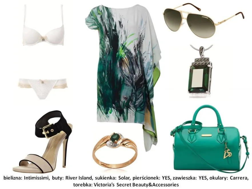 Modne stylizacje ze szmaragdem w roli głównej