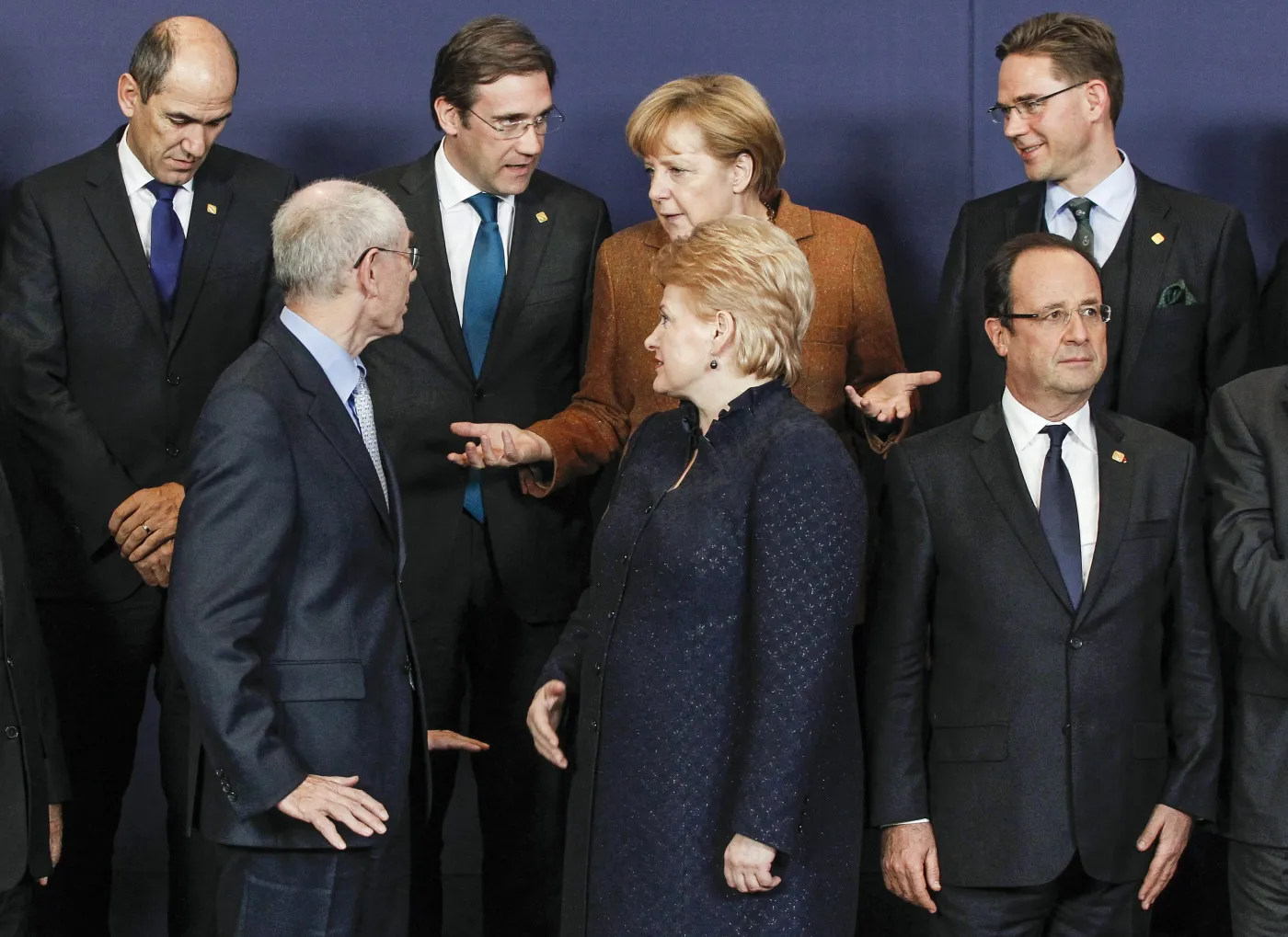 Europejscy przywódcy na szczycie Unii Europejskiej w Brukseli