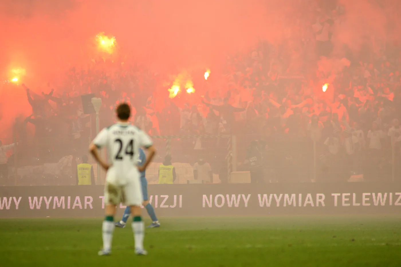 Tak wyglądał stadion w Poznaniu podczas meczu Lech - Śląsk