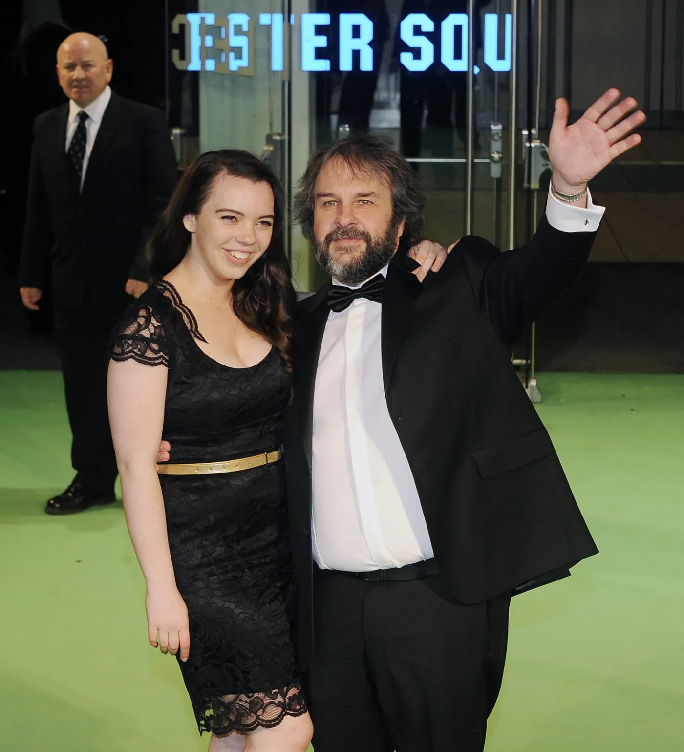 Sir Peter Jackson z córką Katie Jackson