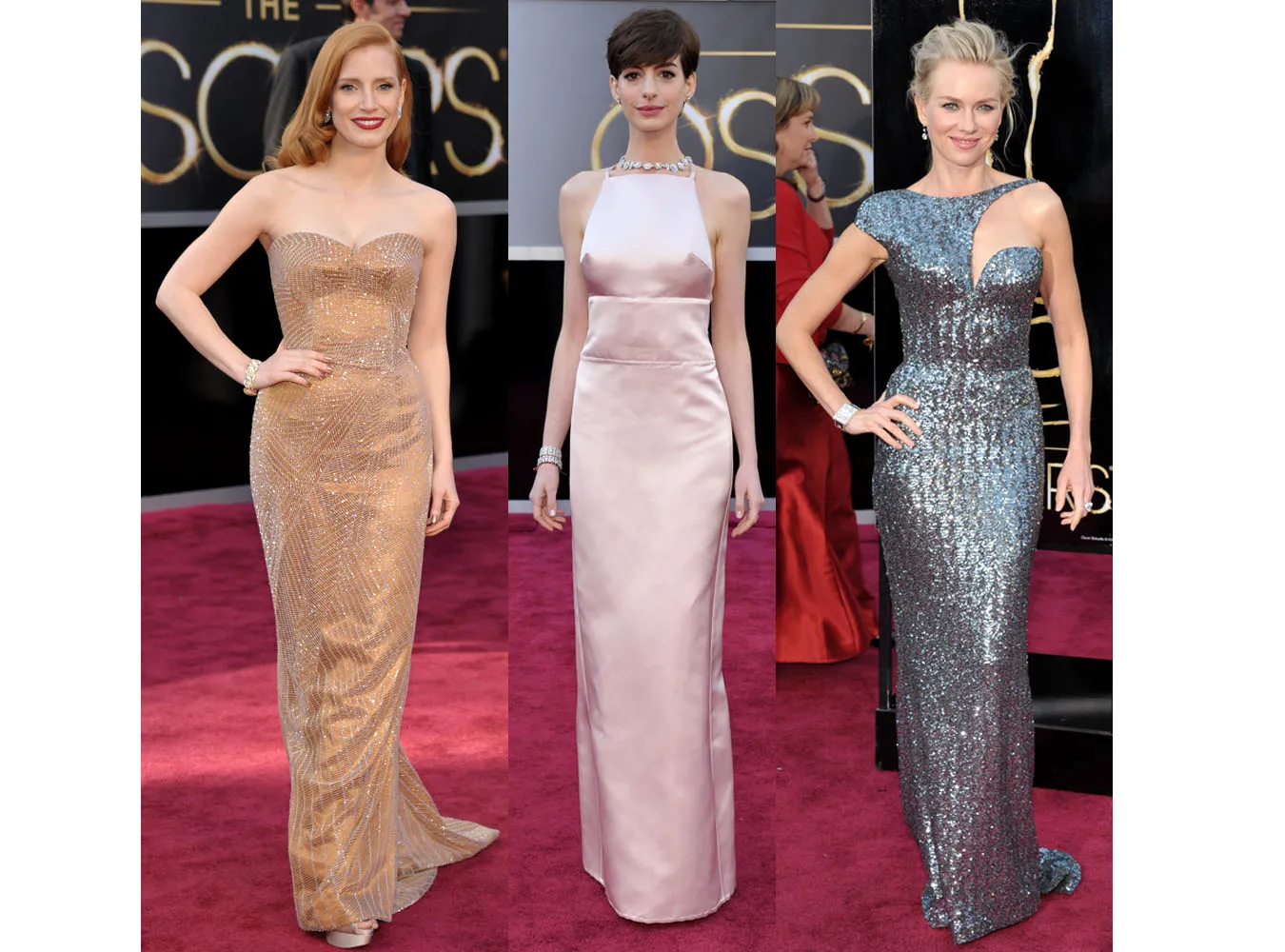 Jessica Chastain, Anne Hathaway, Naomi Watts