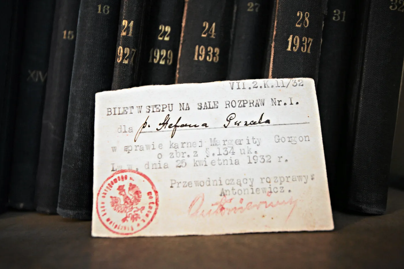 Bilet na proces dzieciobójczyni. Atrakcja z lat trzydziestych
