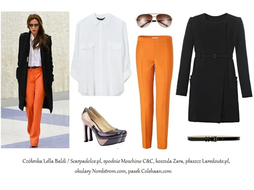 Jesienny look w stylu Victorii Beckham