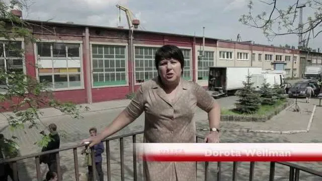 Dorota Wellman na planie "Wałęsa. Człowiek z nadziei"