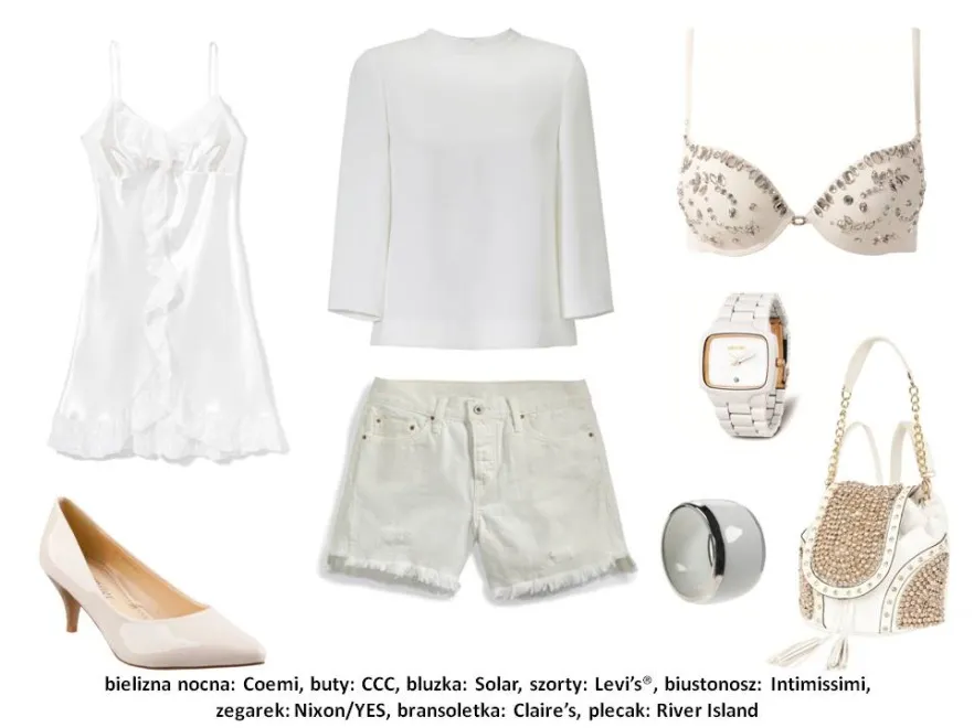 Stylizacje monochromatyczne na lato 2013