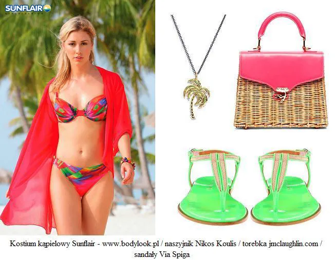 Daj się zauważyć na plaży! Stylizacje w kolorach neonów