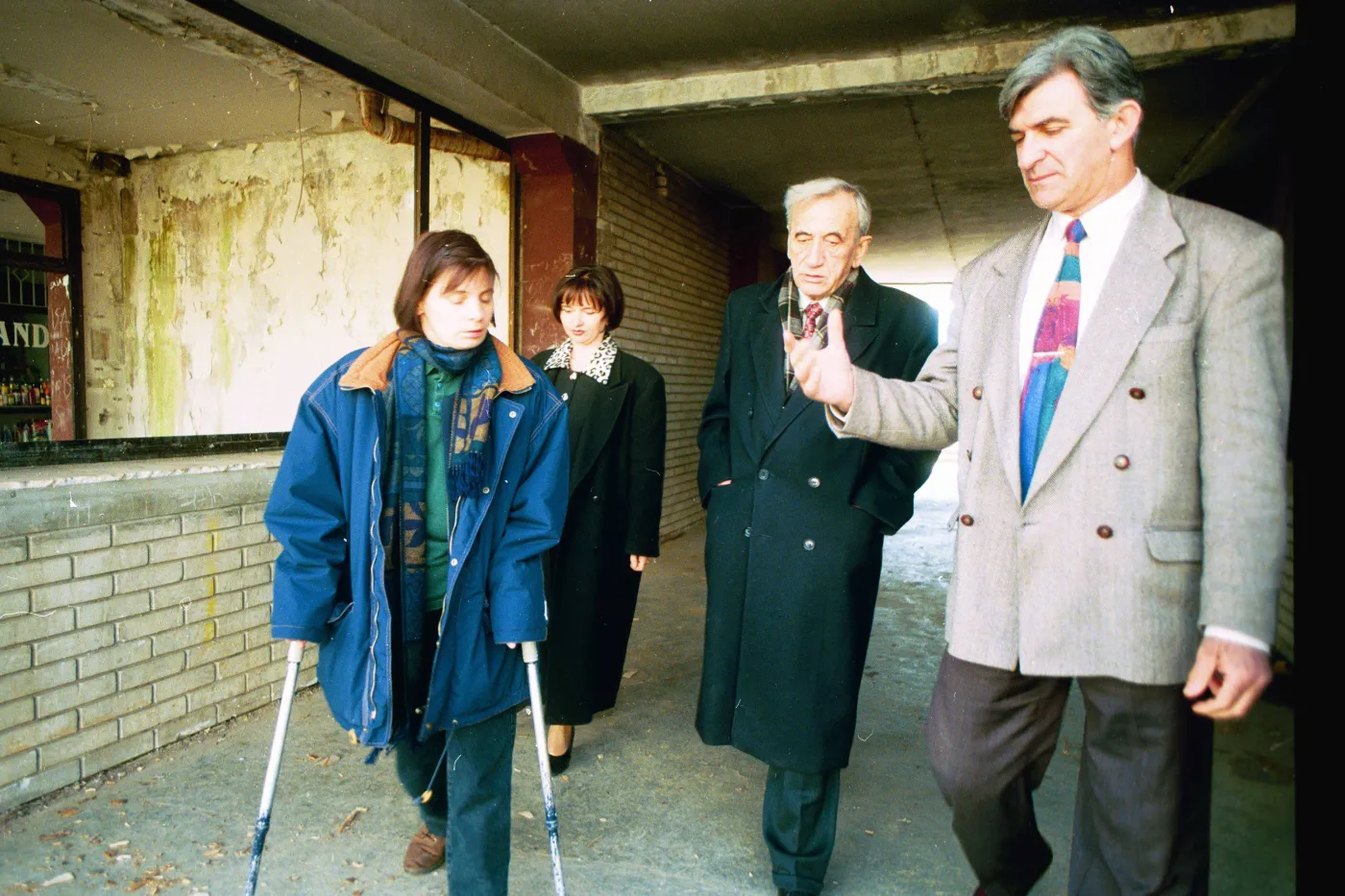 Tadeusz Mazowiecki w Sarajewie