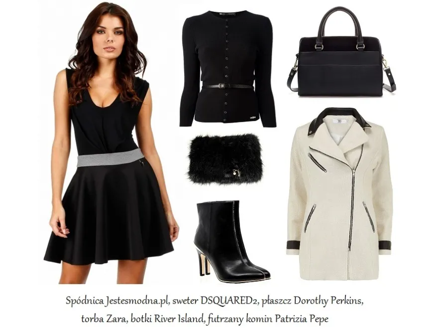 Modne stylizacje z rozkloszowaną spódnicą