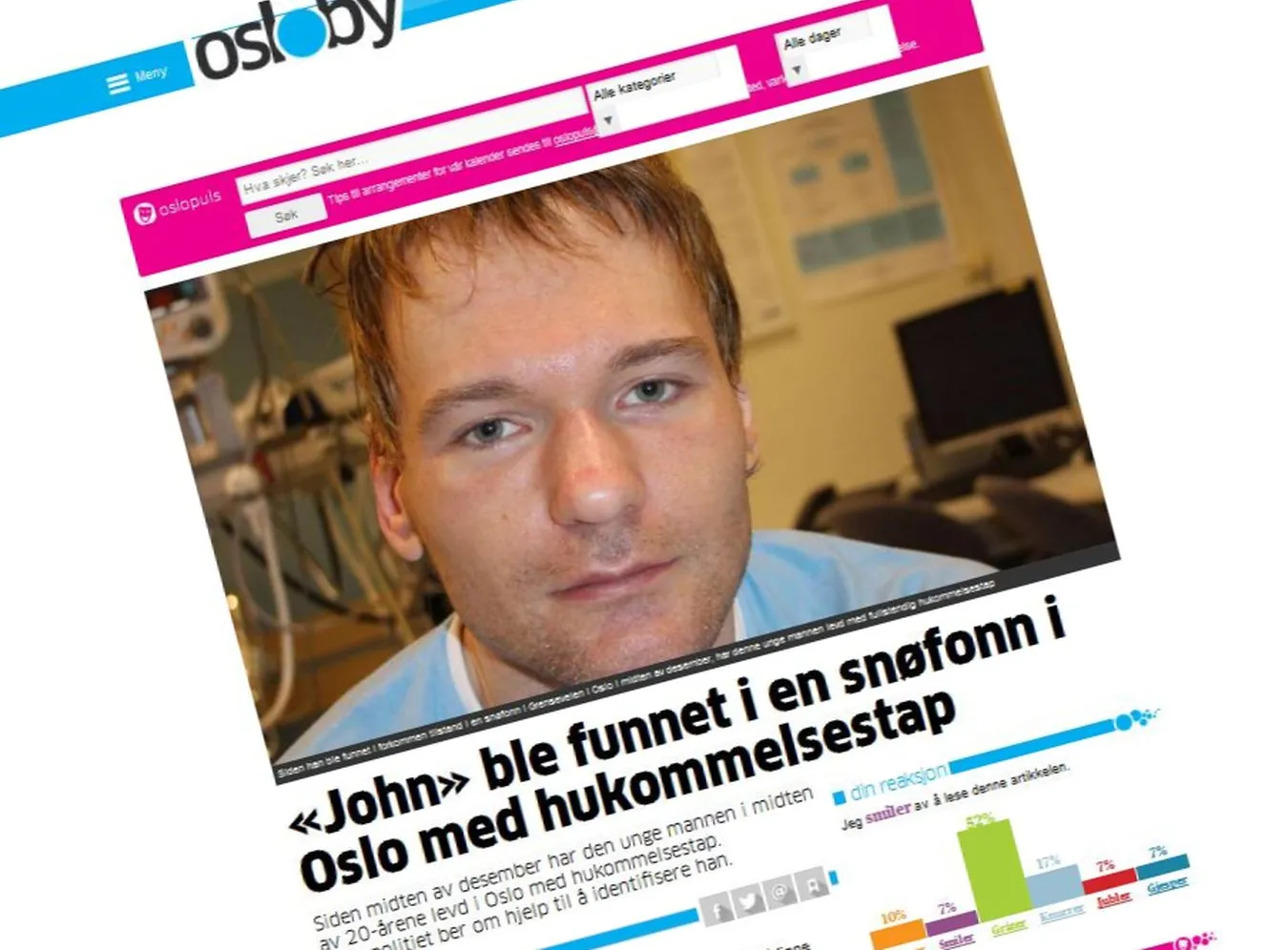 Norweska policja zidentyfikowała tajemniczego mężczyznę