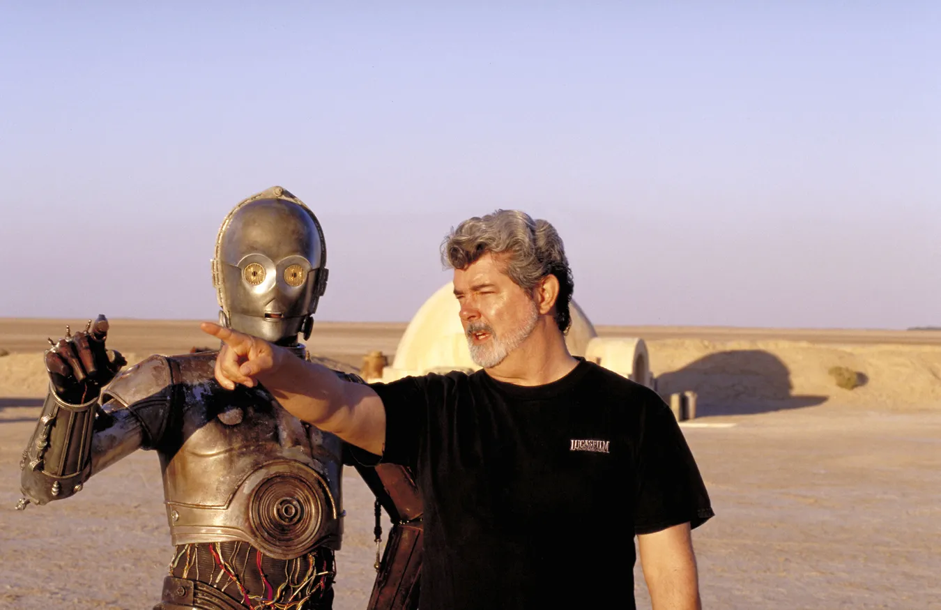 Anthony Daniels i George Lucas 