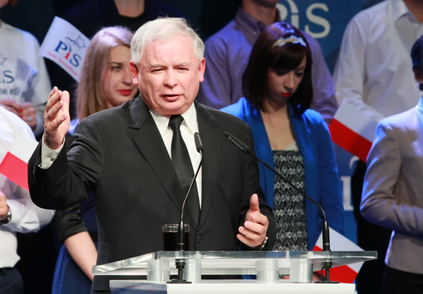 Jarosław Kaczyński na konwencji PiS