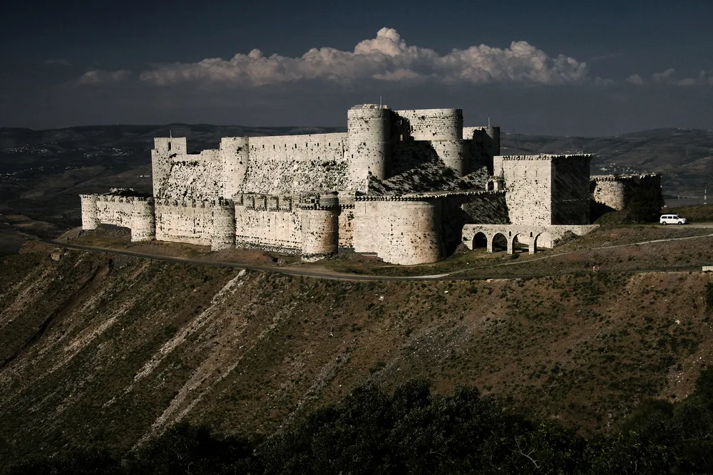 zabytki zamek Krak de Chevaliers Syria