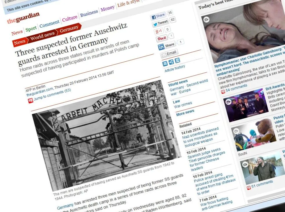 Auschwitz według "The Gueardian" to "polski obóz"