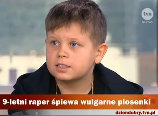 9-letni skandalista. Rapuje o "kodeinie, dziwkach i hajsie"