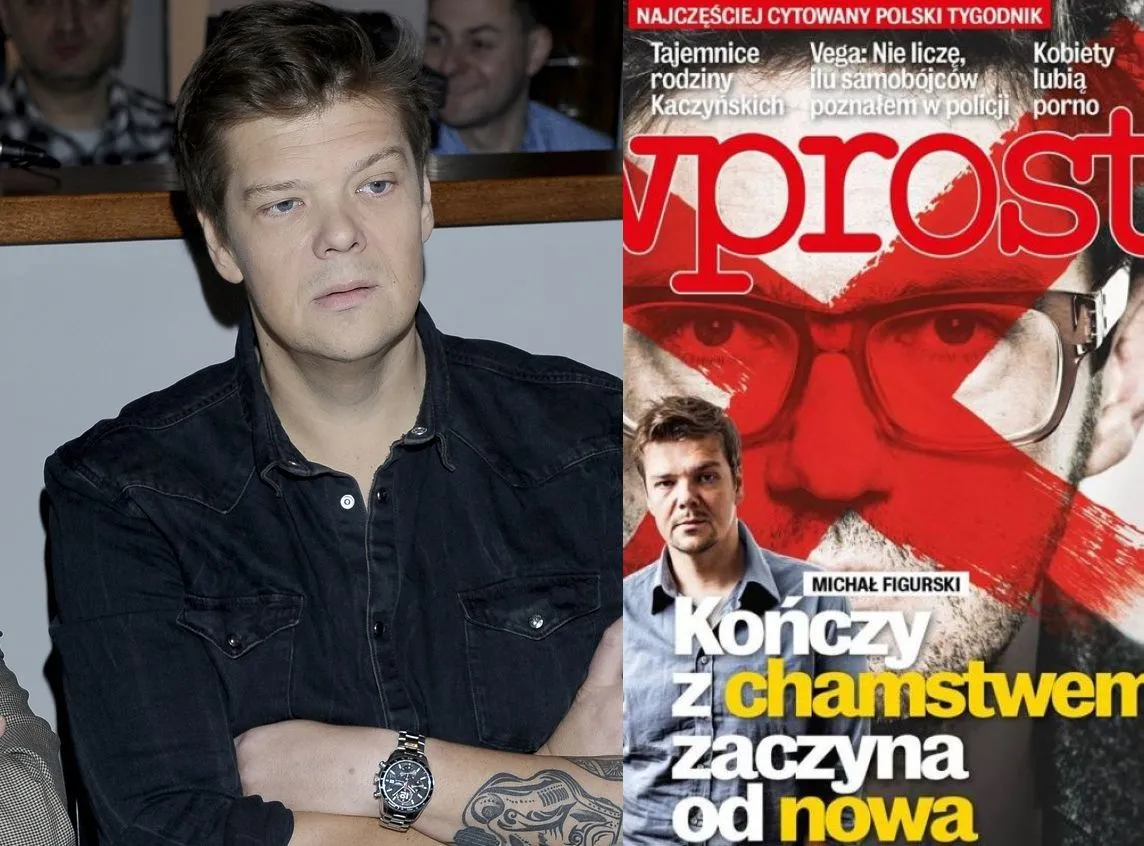 Michał Figurski, okładka magazynu "Wprost"