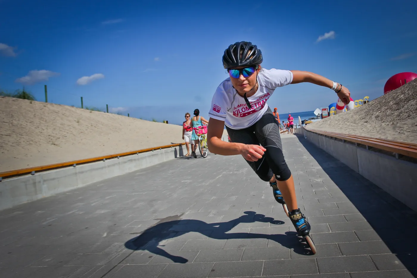 Justyna Kowalczyk w akcji Pomoc Mierzona Kilometrami