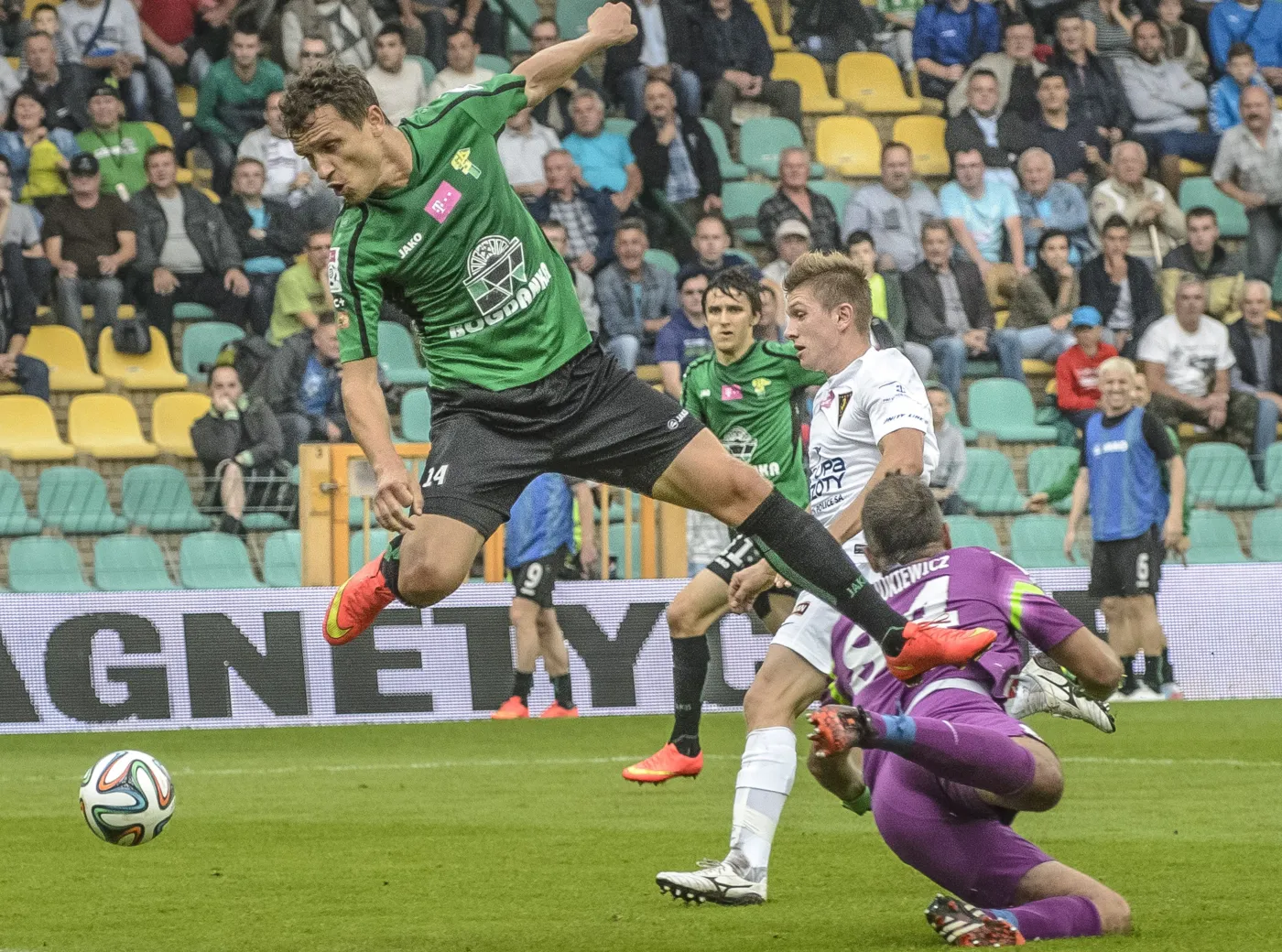 T-Mobile Ekstraklasa: Grad bramek w Łęcznej. Górnik wygrał z Pogonią