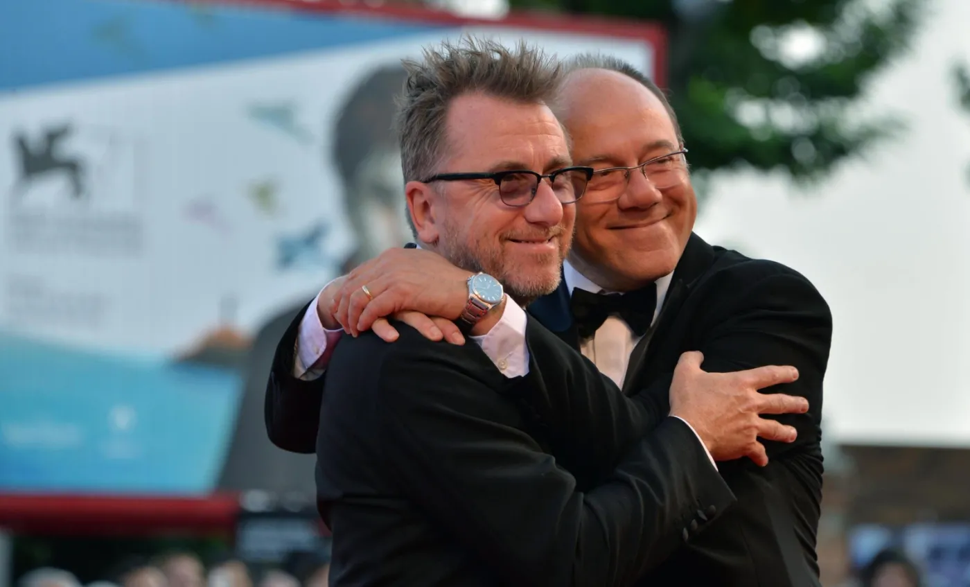 Tim Roth i włoski reżyser Carlo Verdone
