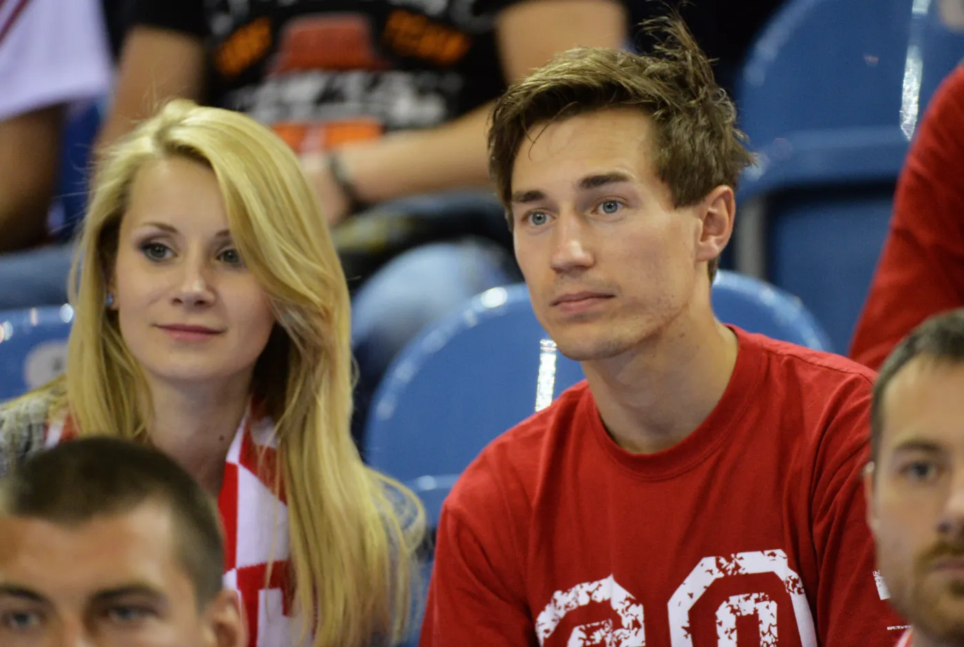 Kamil Stoch zabrał żonę na mecz polskich siatkarzy w Lidze Światowej