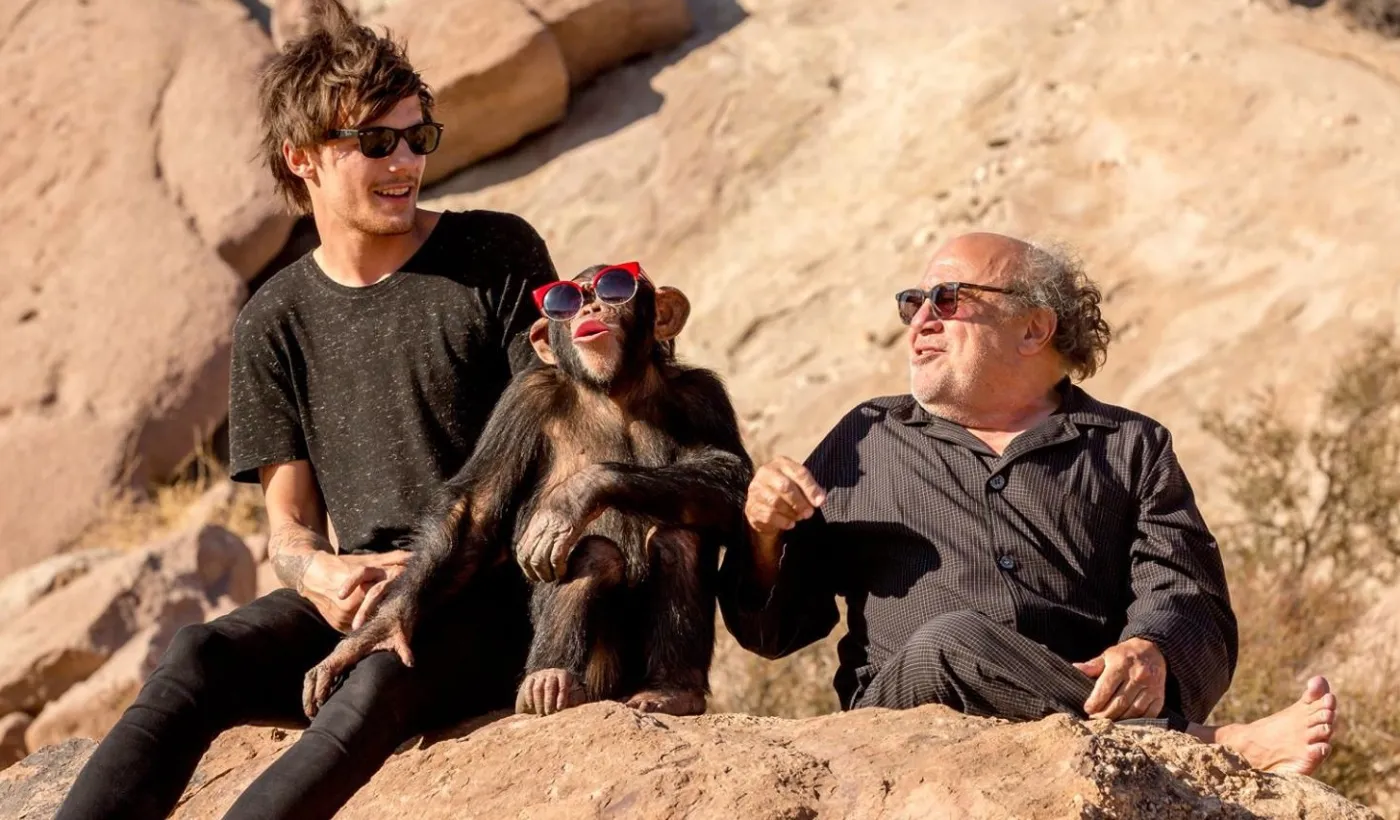 Danny Devito na planie klipu One Direction