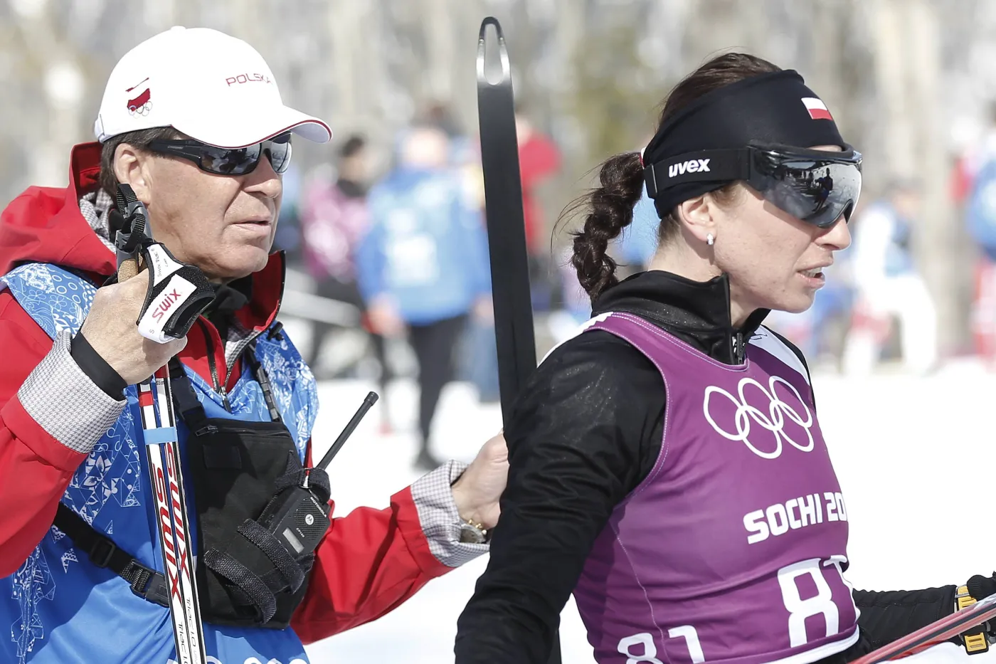 Justyna Kowalczyk i Aleksander Wierietielny