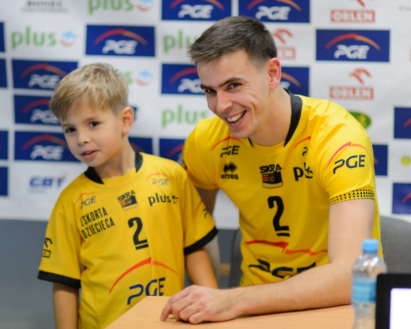 Siatkarz Mariusz Wlazły z synem Arkadiuszem