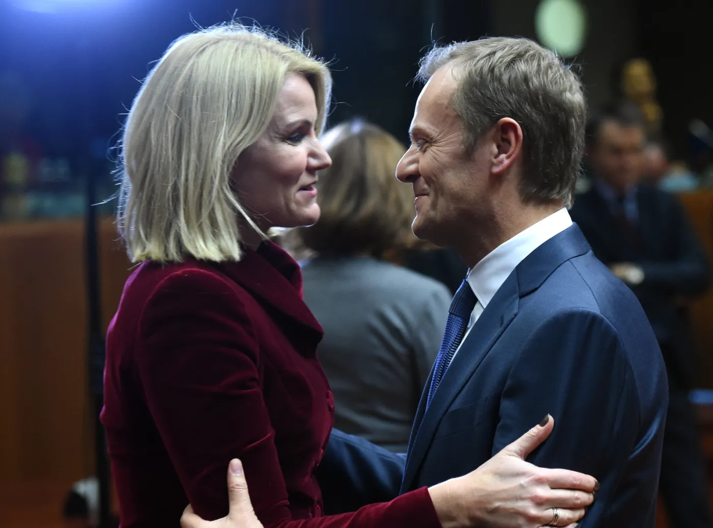 Przewodniczący Rady Europejskiej Donald Tusk oraz premier Danii Helle Thorning-Schmidt 