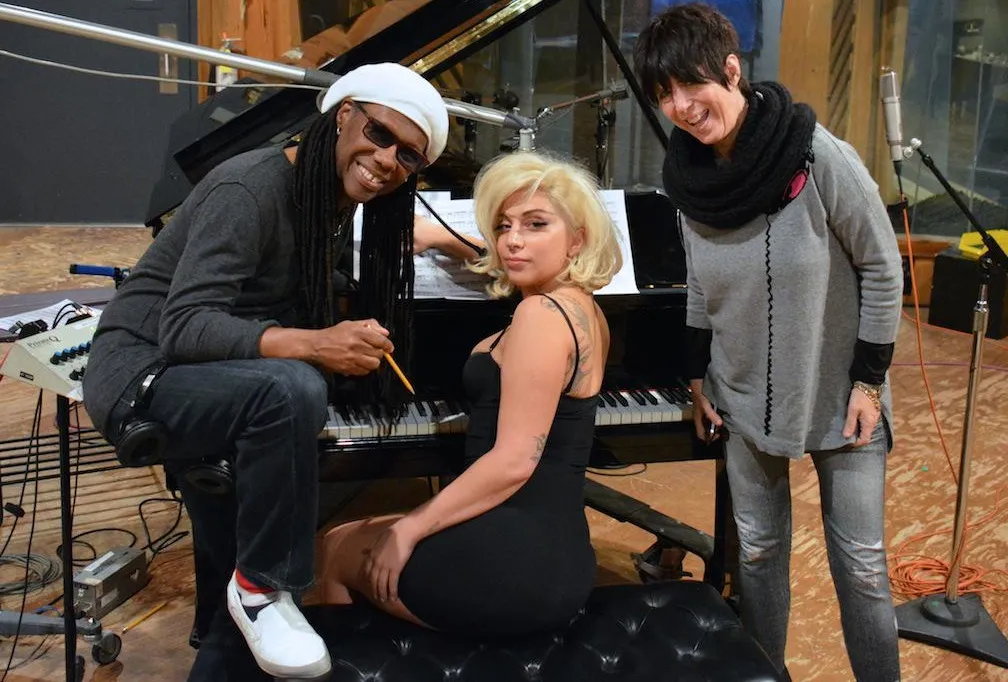 Lady Gaga z Nile'em Rodgersem i Diane Warren