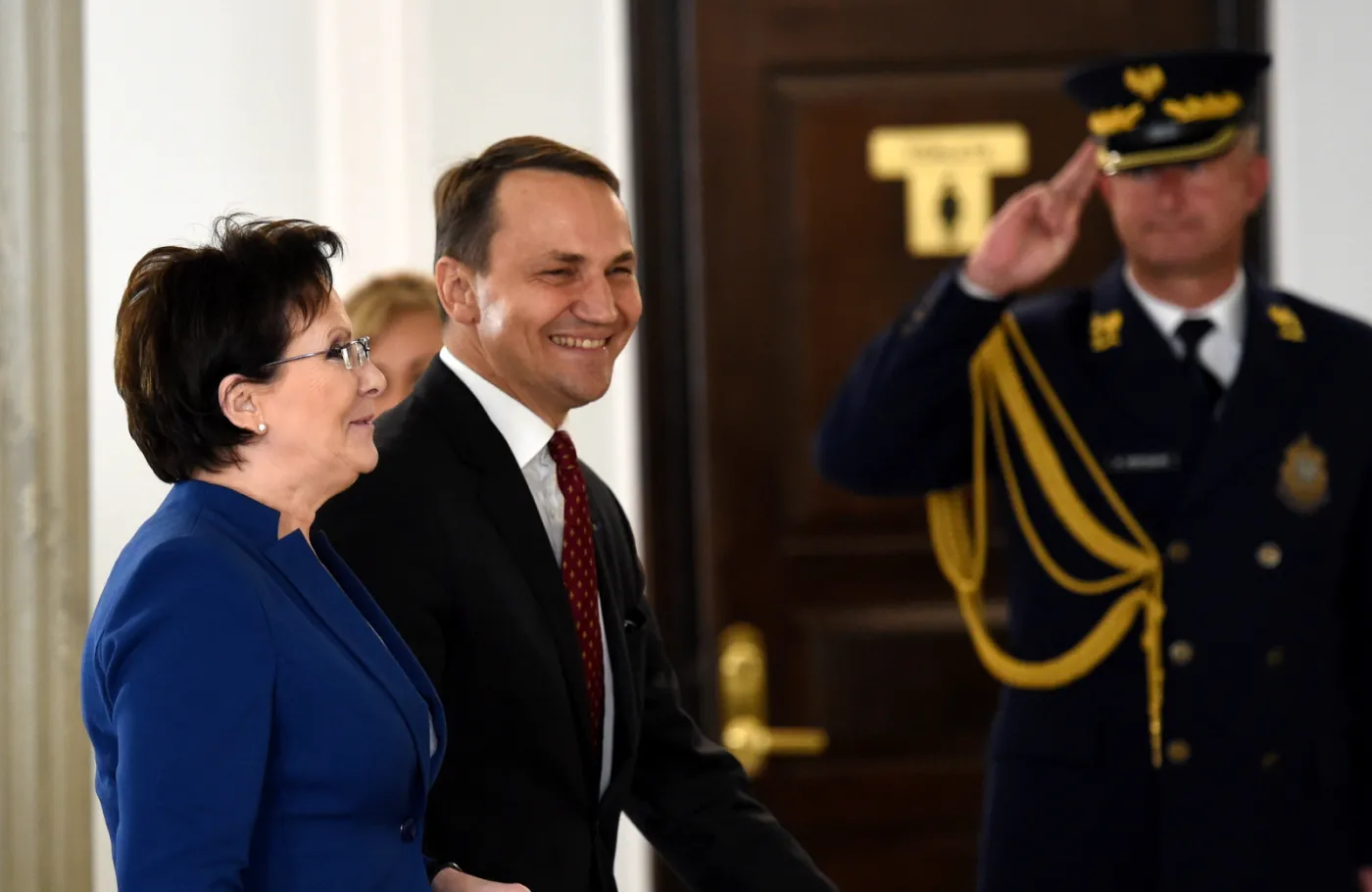 Premier Ewa Kopacz i marszałek Radosław Sikorski 