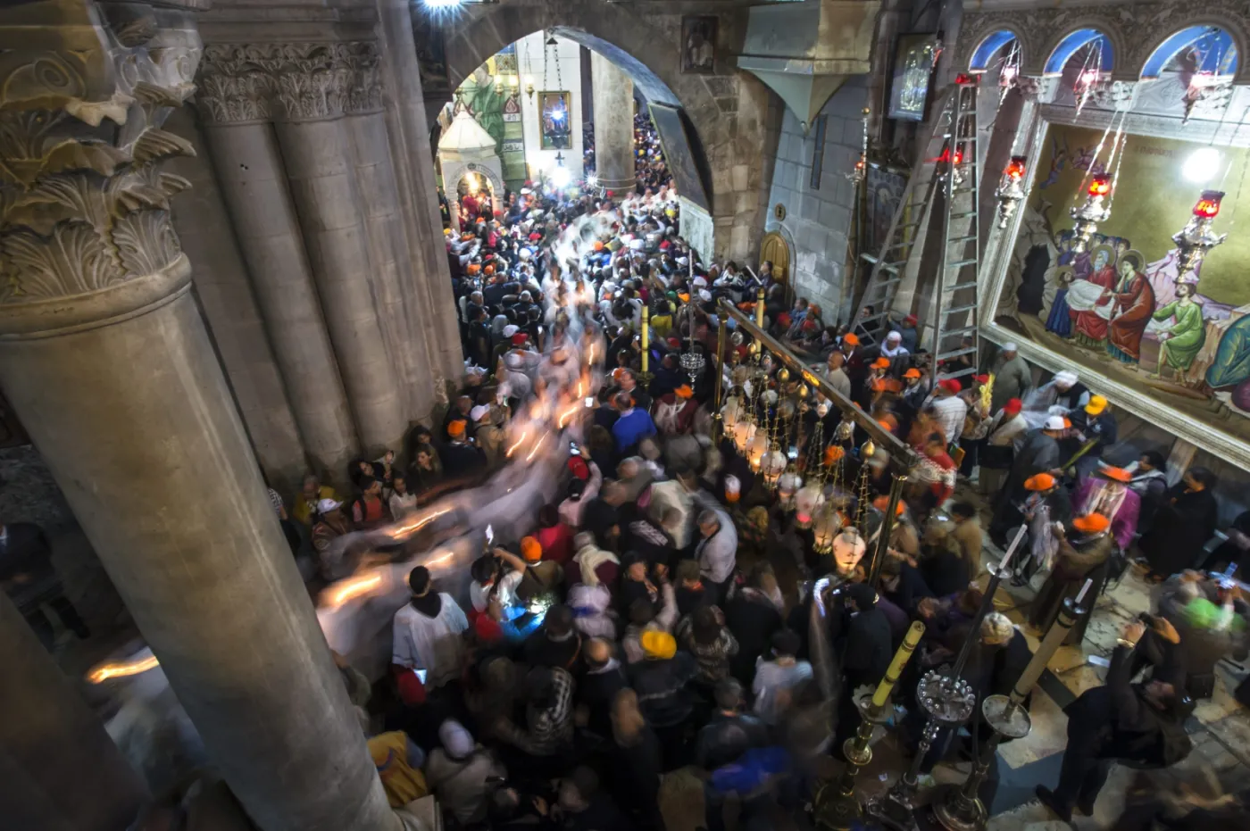 Msza w Bazylice Bożego Grobu w Jerozolimie. "Tu teraz jest Bóg..." ZDJĘCIA