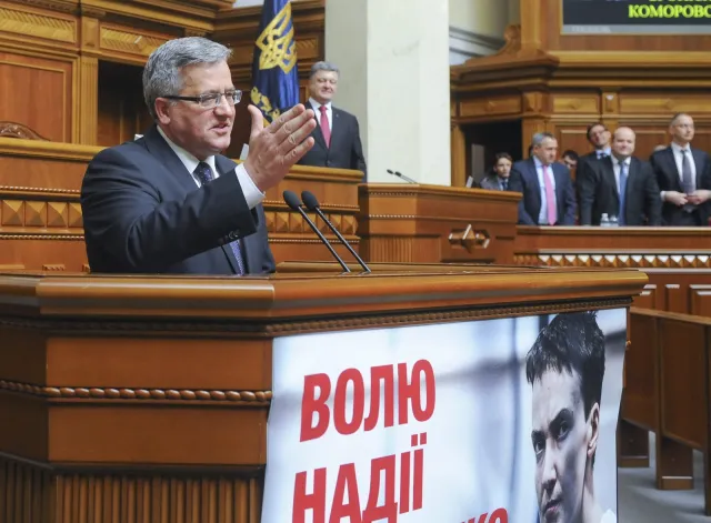 Ukraiński parlament: Najpierw przemawiał Komorowski, potem uhonorowali UPA