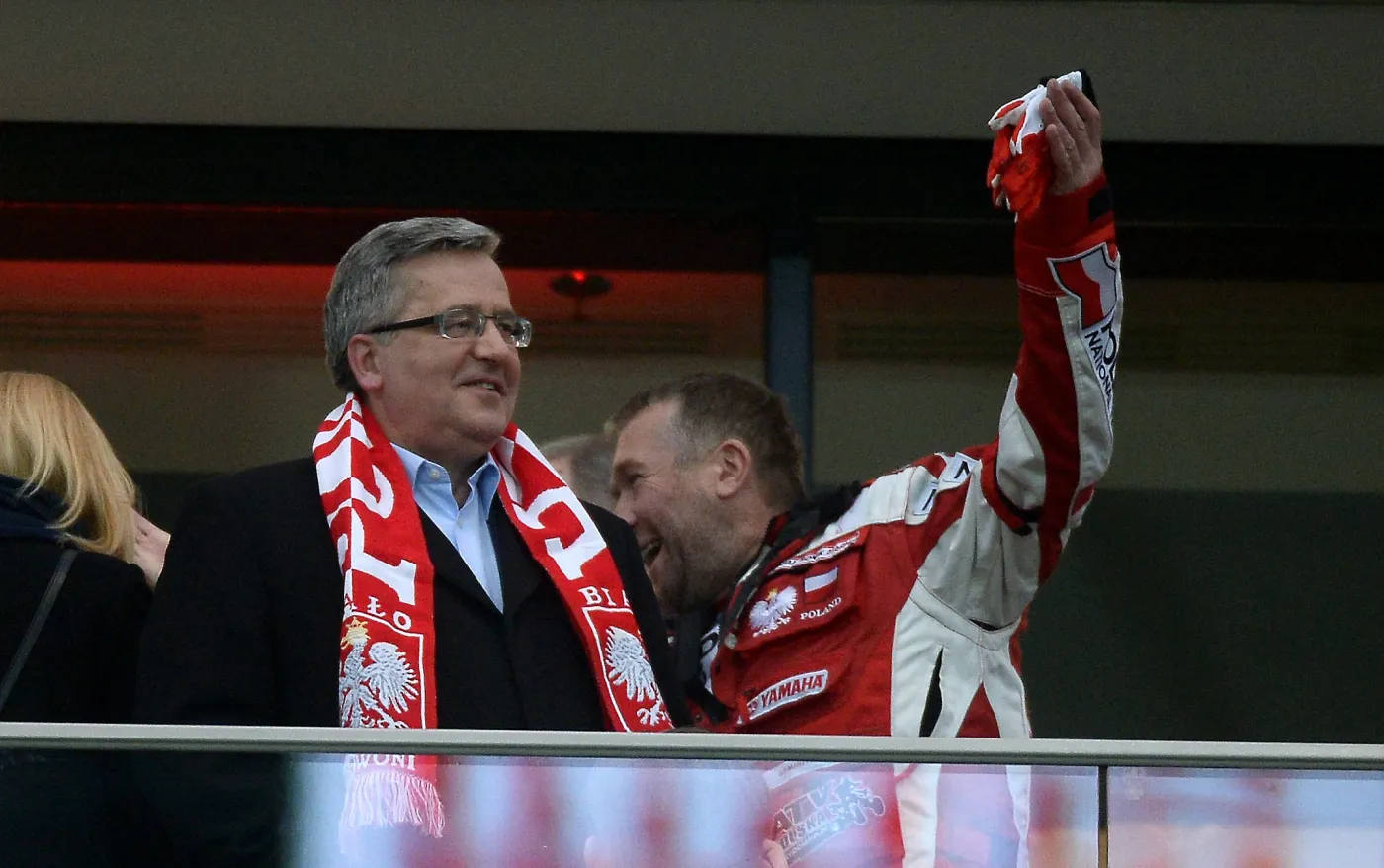 Prezydent Komorowski świadkiem skandalu na Stadionie Narodowym. ZDJĘCIA