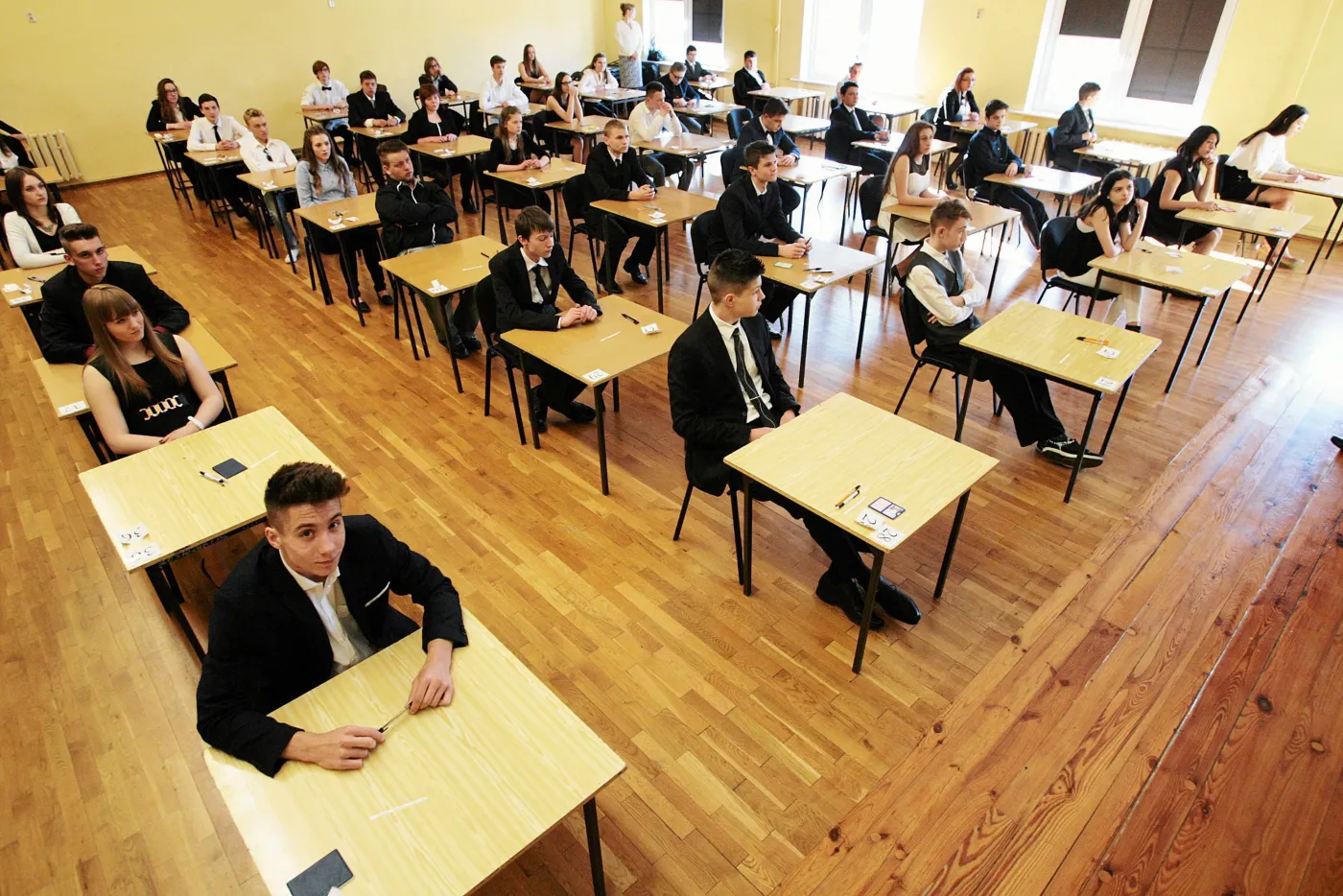 Egzamin gimnazjalny w gimnazium nr III przy ulicy Szkolnej w Gorzowie Wielkopolskim