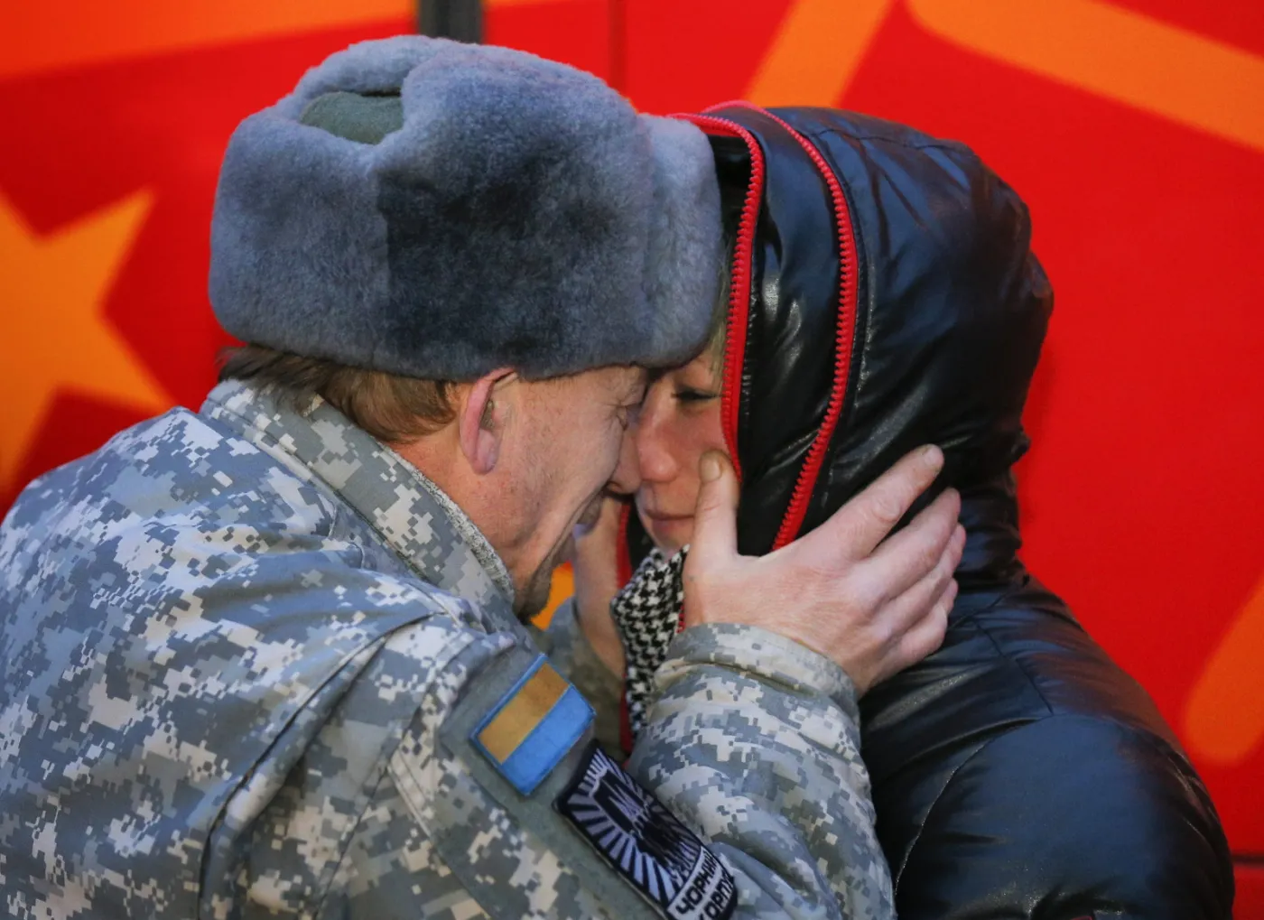 Ukraiński ochotnik z batalionu "Azow"